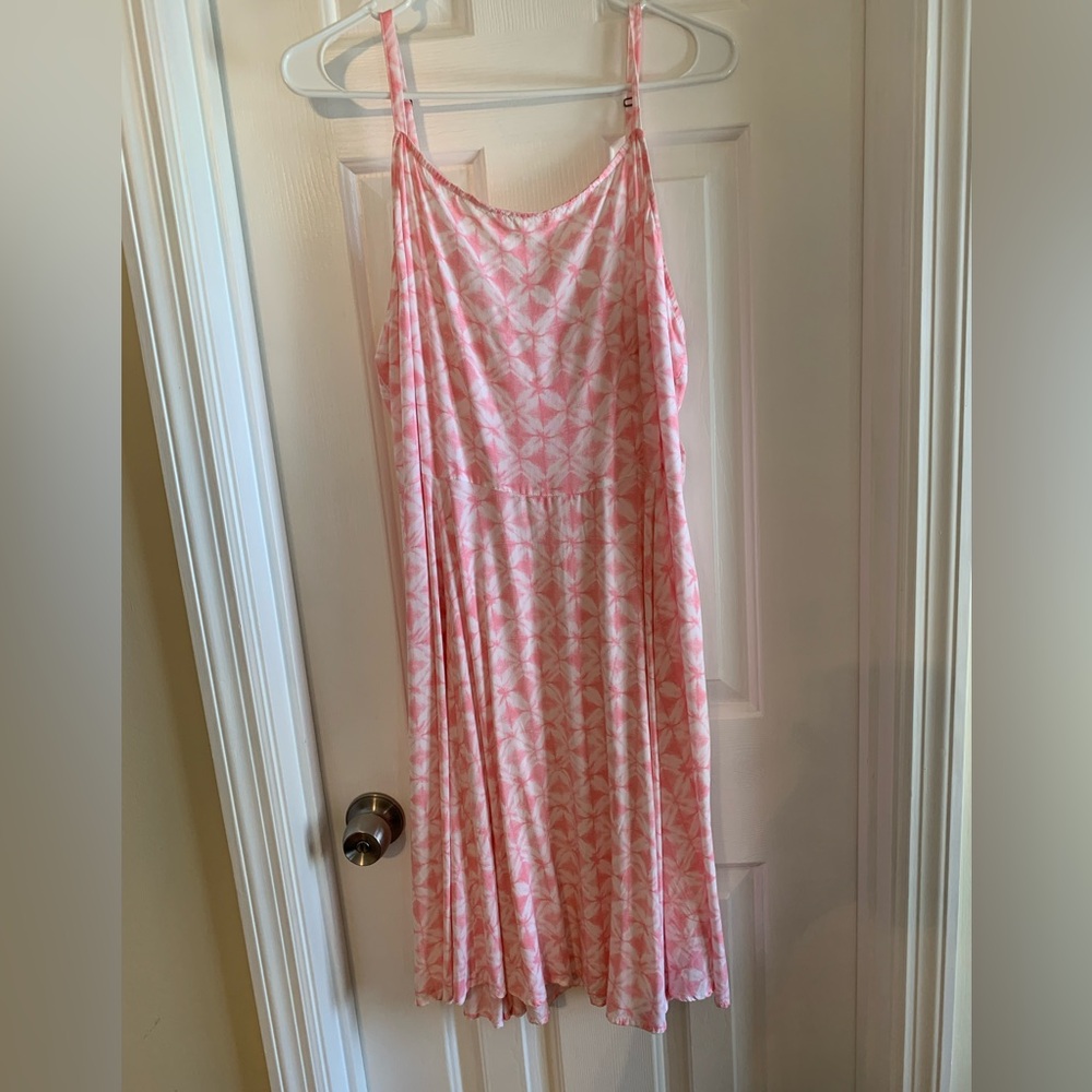 Pink and white Gap dress